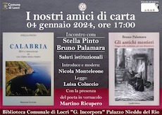 Calabria e Gli antichi mestieri i libri protagonisti dell'evento di Locri il 4 gennaio 2024
