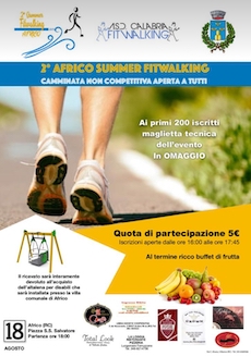 africo summer fitwalking 18 agosto 2019